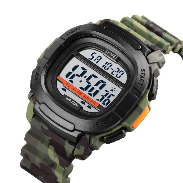 Мужские часы Skmei 1657CMGN Army-Green Camouflage фото 4