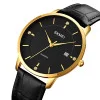 Чоловічий годинник Skmei 1801LGDBK Gold-Black Leather фото 3