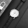 Чоловічий годинник Skmei 1801LSIWT Silver-Black White Leather фото 5