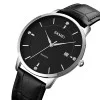 Чоловічий годинник Skmei 1801LSIBK Silver-Black Leather фото 3
