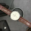 Чоловічий годинник Skmei 1801LSIBN Silver-White Brown Leather фото 6