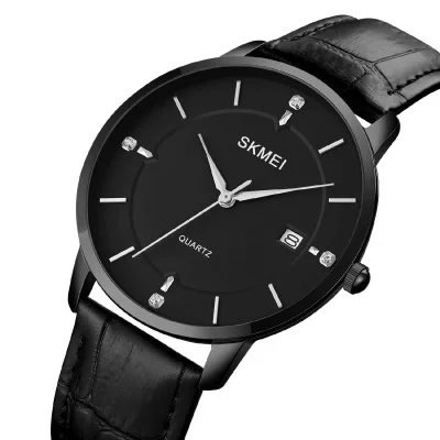 Чоловічий годинник Skmei 1801LBKBK Black-Black Leather