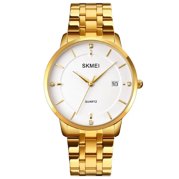 Мужские часы Skmei 1801SGD Gold Stainless Steel фото 1