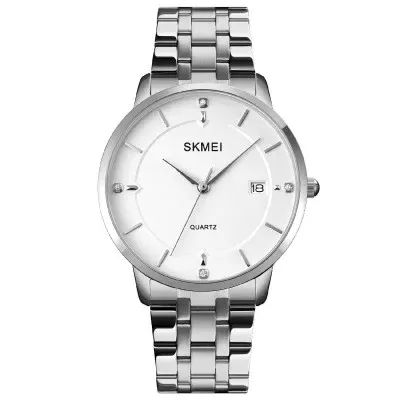 Чоловічий годинник Skmei 1801SSI Silver Case Mesh Band