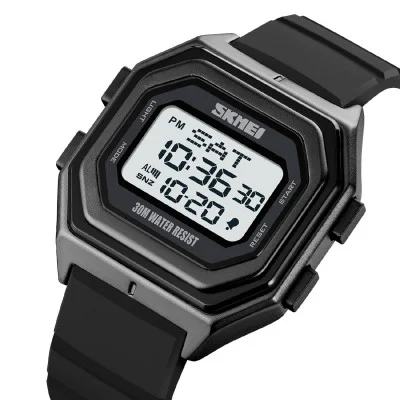 Чоловічий годинник Skmei 1875PWT Black-White Silicone