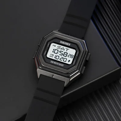 Чоловічий годинник Skmei 1875PWT Black-White Silicone