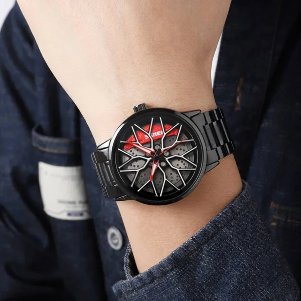 Мужские часы Skmei 1990D Black Red-Silver фото 4
