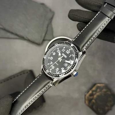 Чоловічий годинник Skmei 9232LSIBK Silver-Black Leather