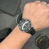 Чоловічий годинник Skmei 9232LSIBK Silver-Black Leather фото 3