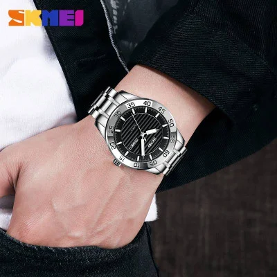 Мужские часы Skmei 9293SIBK Silver-Black