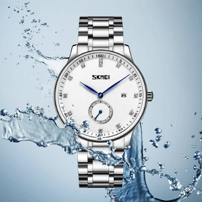 Чоловічий годинник Skmei 9297SI Silver Stones