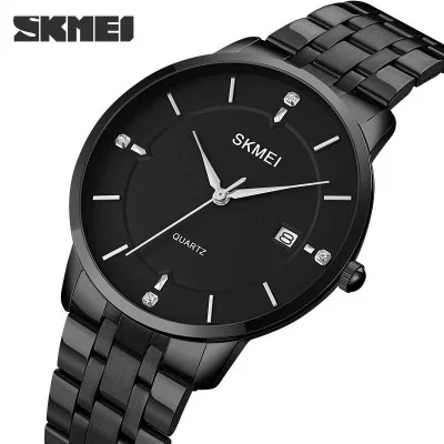Чоловічий годинник Skmei 1801SBK Black Mesh Band Lady Big Size