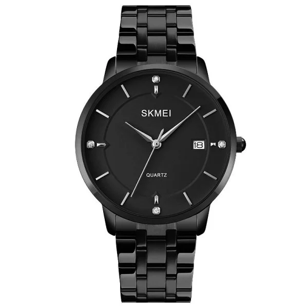 Мужские часы Skmei 1801SBK Black Mesh Band Lady Big Size фото 1