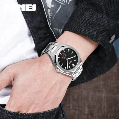 Чоловічий годинник Skmei 9262SIBK Silver-Black