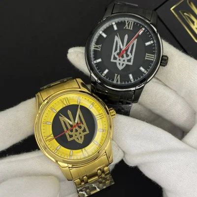 Часы механические Patriot Classic Glory to Ukraine Gold-Gold