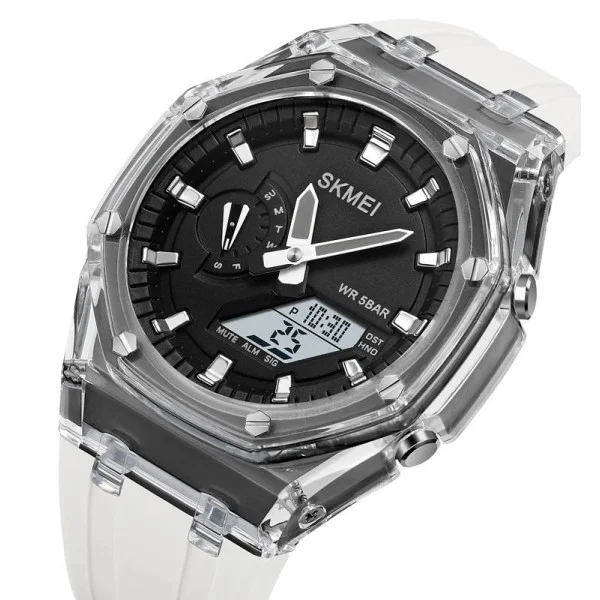 Наручний годинник Skmei 2100WTBK White-Black фото 3