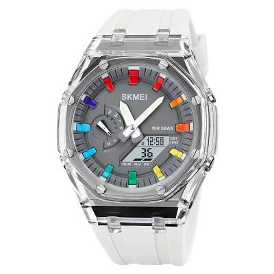 Чоловічий годинник Skmei 2100WTWT White-White