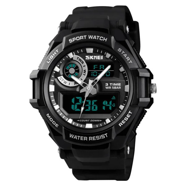 Чоловічий годинник Skmei 1357BK Black фото 1