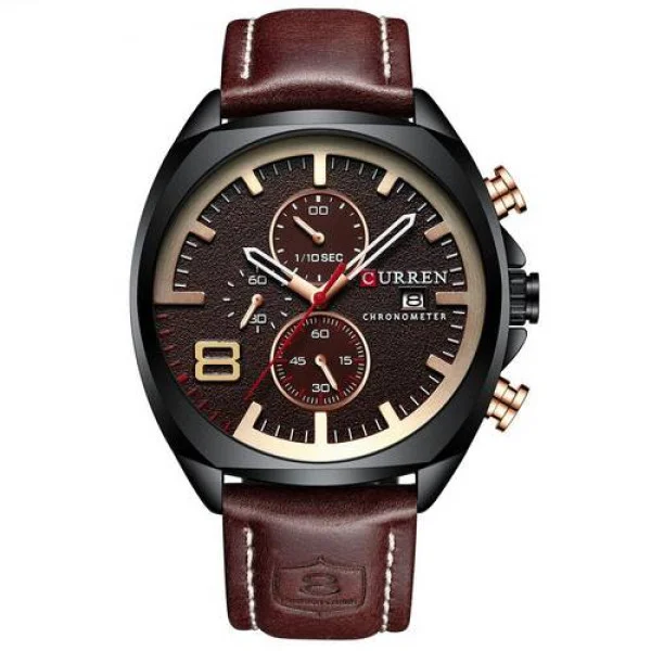 Мужские часы Curren 8324 Brown-Black-Gold фото 1