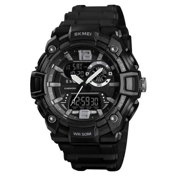 Чоловічий годинник Skmei 1529BK Black фото 1