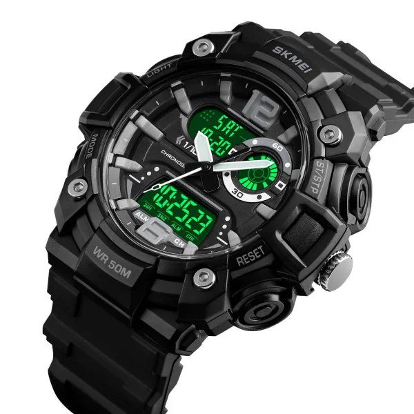 Чоловічий годинник Skmei 1529BK Black фото 3