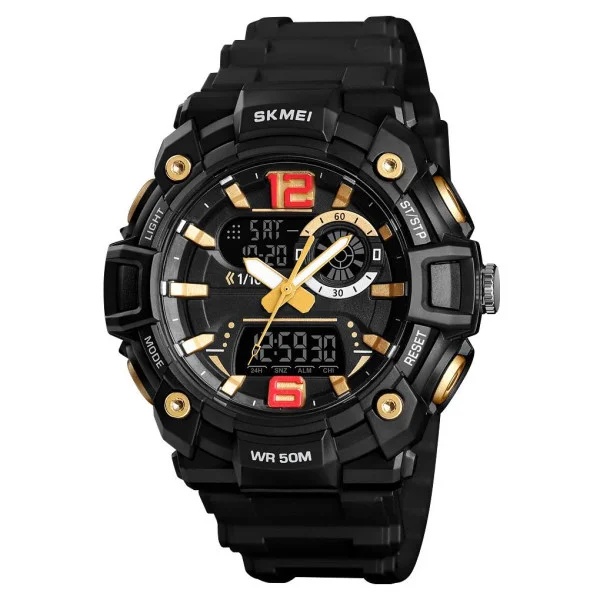 Чоловічий годинник Skmei 1529GD Gold фото 1