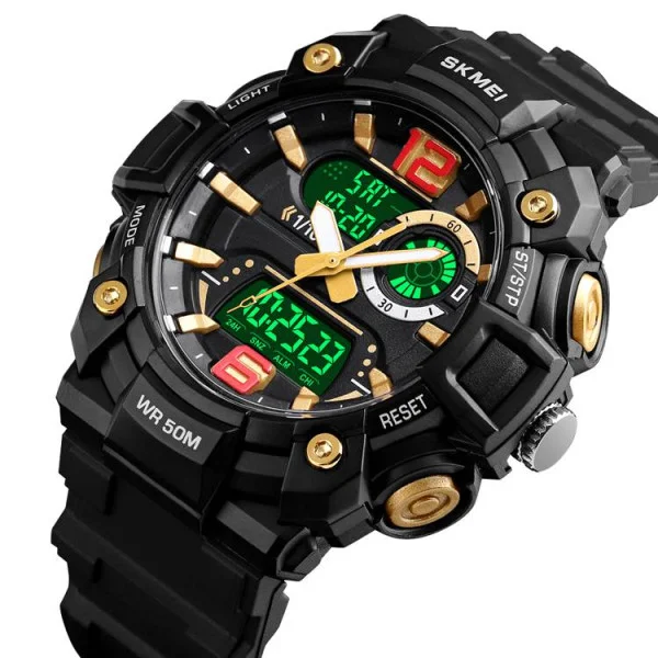 Чоловічий годинник Skmei 1529GD Gold фото 3