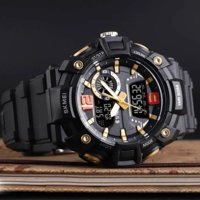 Чоловічий годинник Skmei 1529GD Gold
