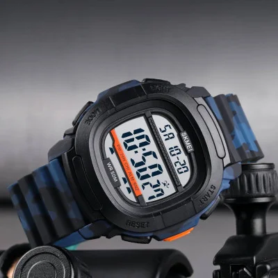 Мужские часы Skmei 1657CMBU Camouflage-Blue