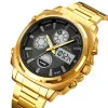 Чоловічий годинник Skmei 1673GDBK Gold-Black фото 3