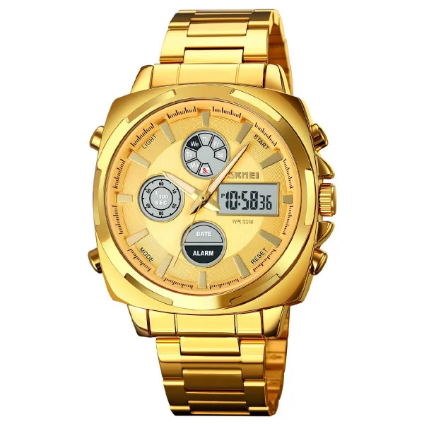 Чоловічий годинник Skmei 1673GDGD Gold-Gold фото 1