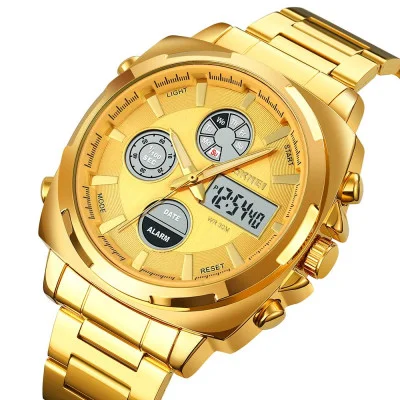Чоловічий годинник Skmei 1673GDGD Gold-Gold
