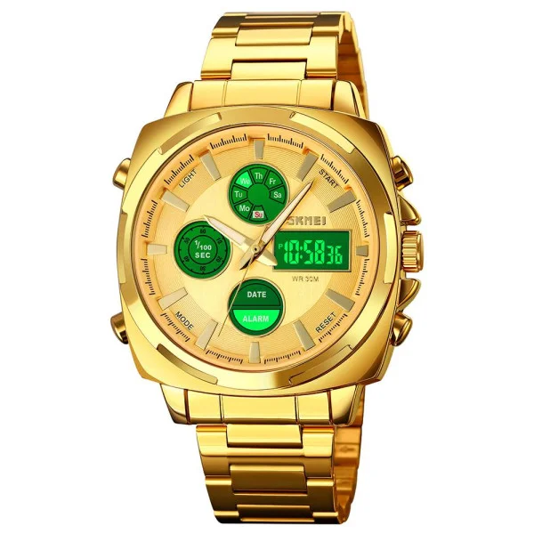 Чоловічий годинник Skmei 1673GDGD Gold-Gold фото 4
