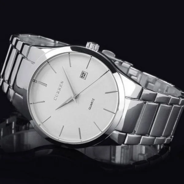 Чоловічий годинник Curren 8106 Silver-White фото 6