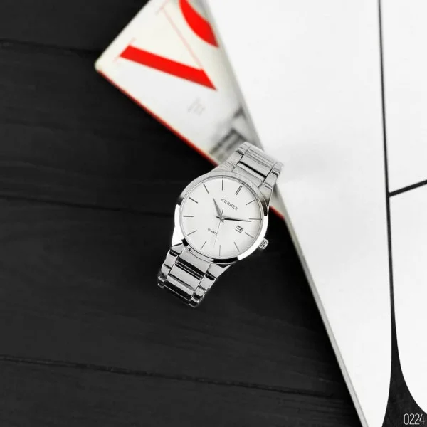 Чоловічий годинник Curren 8106 Silver-White фото 9