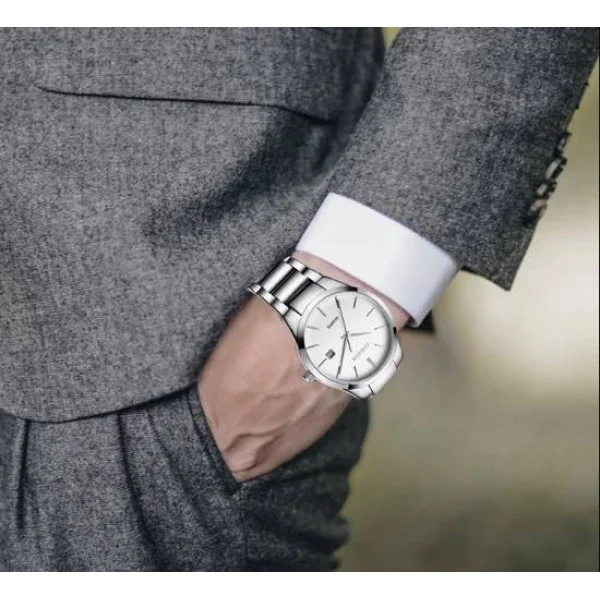 Чоловічий годинник Curren 8106 Silver-White фото 10