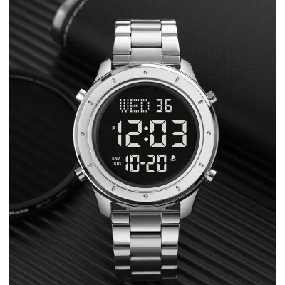 Чоловічий годинник Skmei 1864SSIBK Silver-Black-Steel