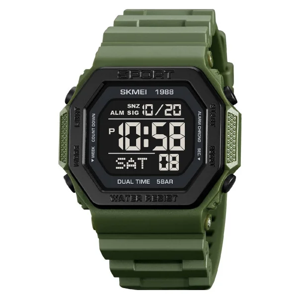 Чоловічий годинник Skmei 1988AG Army-Green фото 1