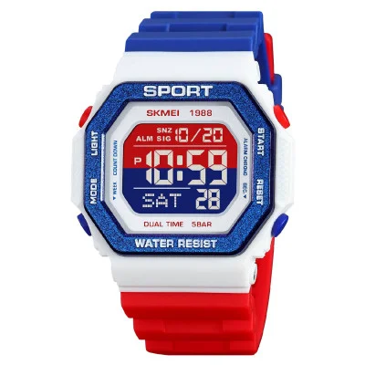 Електронний годинник Skmei 1988RDBU Red-Blue