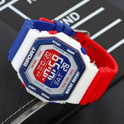 Електронний годинник Skmei 1988RDBU Red-Blue