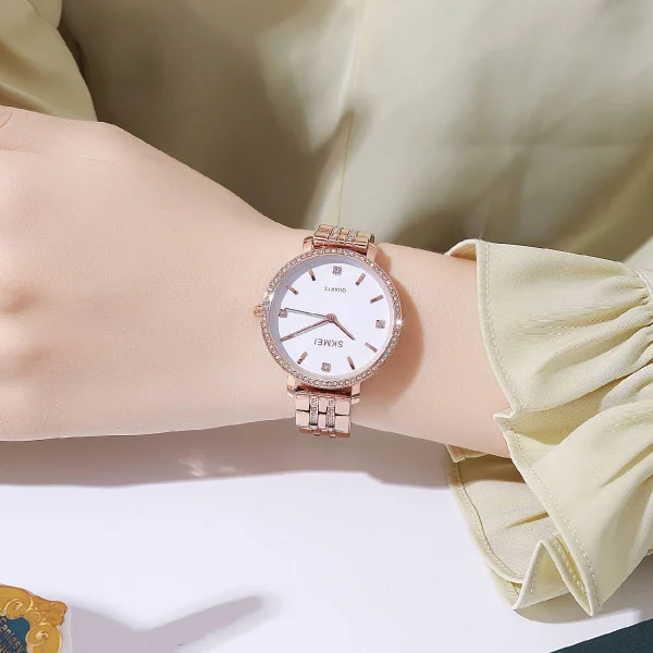 Женские часы Skmei 2006RGWT Rose-Gold-White фото 4
