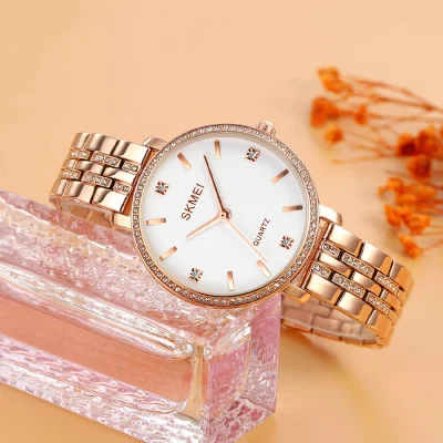 Женские часы Skmei 2006RGWT Rose-Gold-White