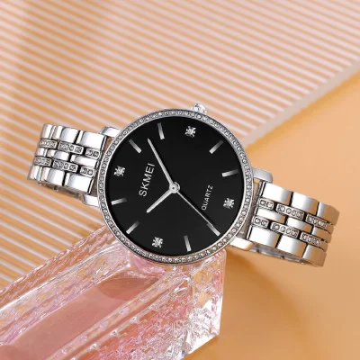 Жіночий годинник Skmei 2006SIBK Silver-Black
