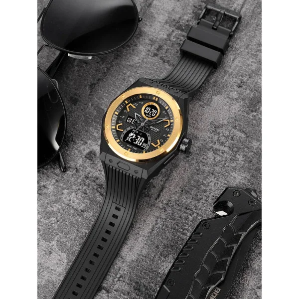 Кварцовий годинник Skmei 2013GD Gold фото 5