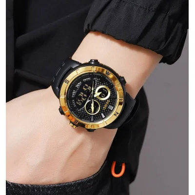 Чоловічий годинник Skmei 2014GDBK Gold-Black