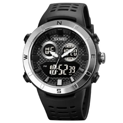 Чоловічий годинник Skmei 2014SIBK Silver-Black