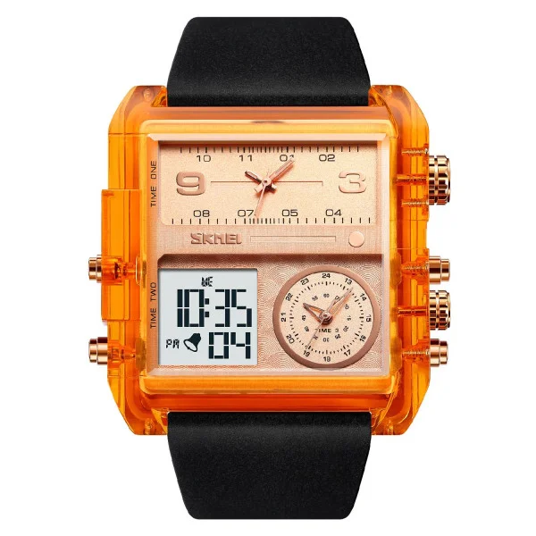 Мужские часы Skmei 2020AR Amber-Transparent фото 1