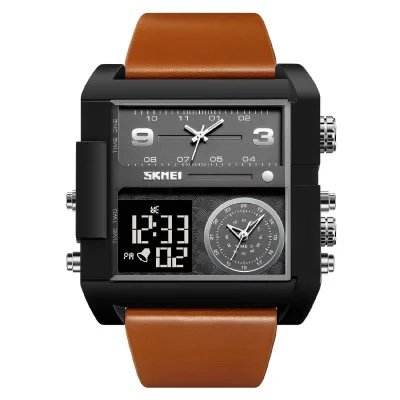 Чоловічий годинник Skmei 2020BKBKBN Black-Broun-Black