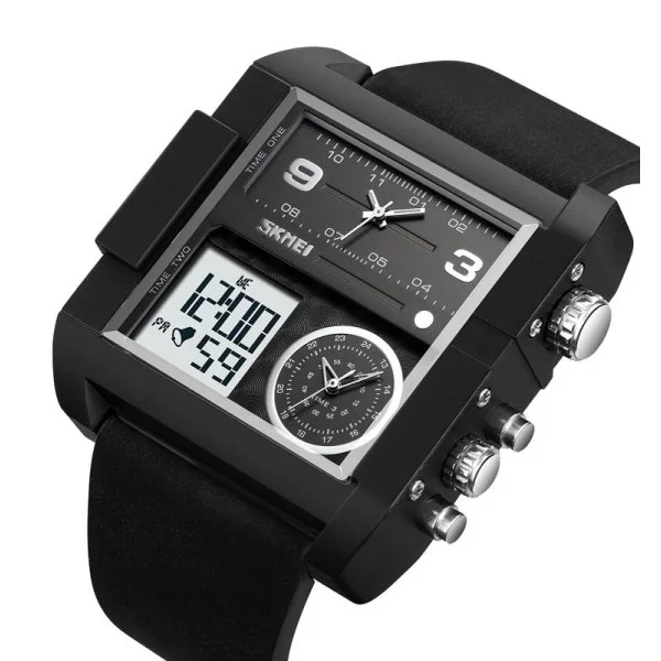 Чоловічий годинник Skmei 2020BKWTBK Black-Black-White фото 3