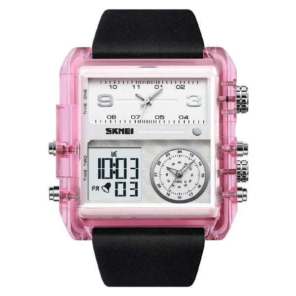 Мужские часы Skmei 2020PK Pink-Transparent фото 1